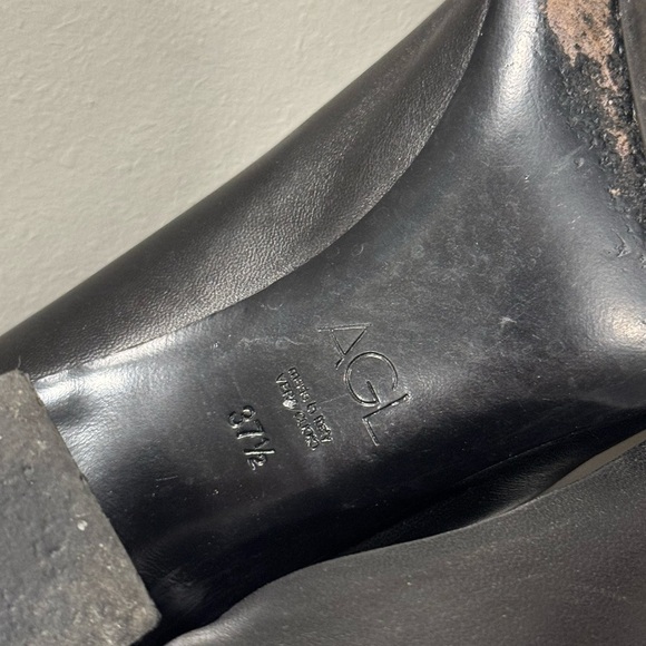 AGL Black Heels Sleek Minimalist Design - Picture 14 of 16